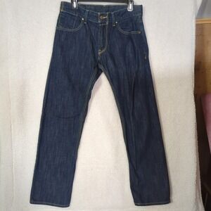 Levis 514 Slim Straight Leg Men's Jeans Dark Wash Size 32X32  Measure 32 X 29.5